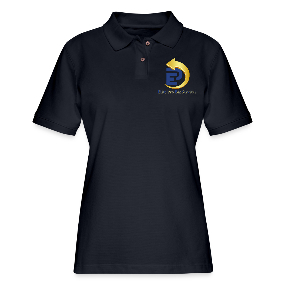 Women's Pique Polo Shirt - midnight navy