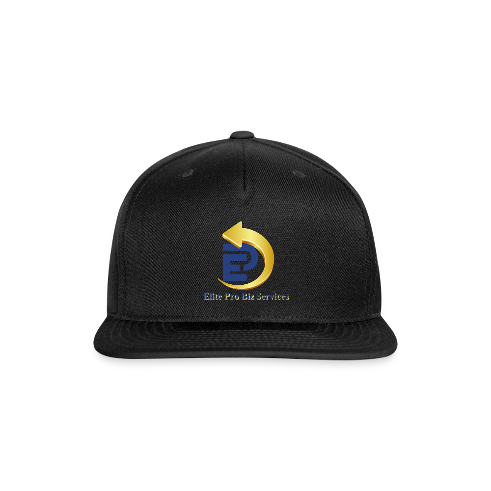 Snapback Baseball Cap - black