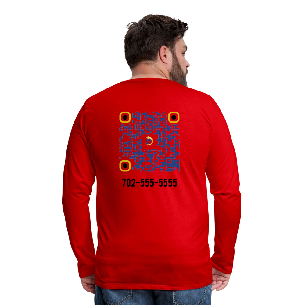 Men's Premium Long Sleeve T-Shirt - red