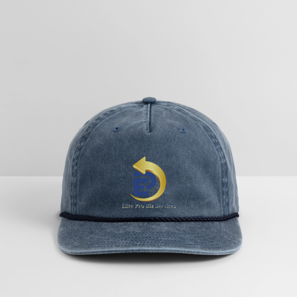 Vintage Washed Rope Cap - washed navy