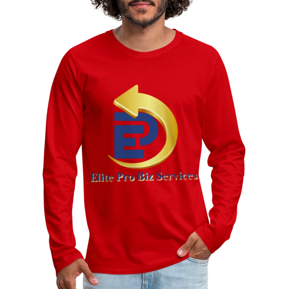 Men's Premium Long Sleeve T-Shirt - red