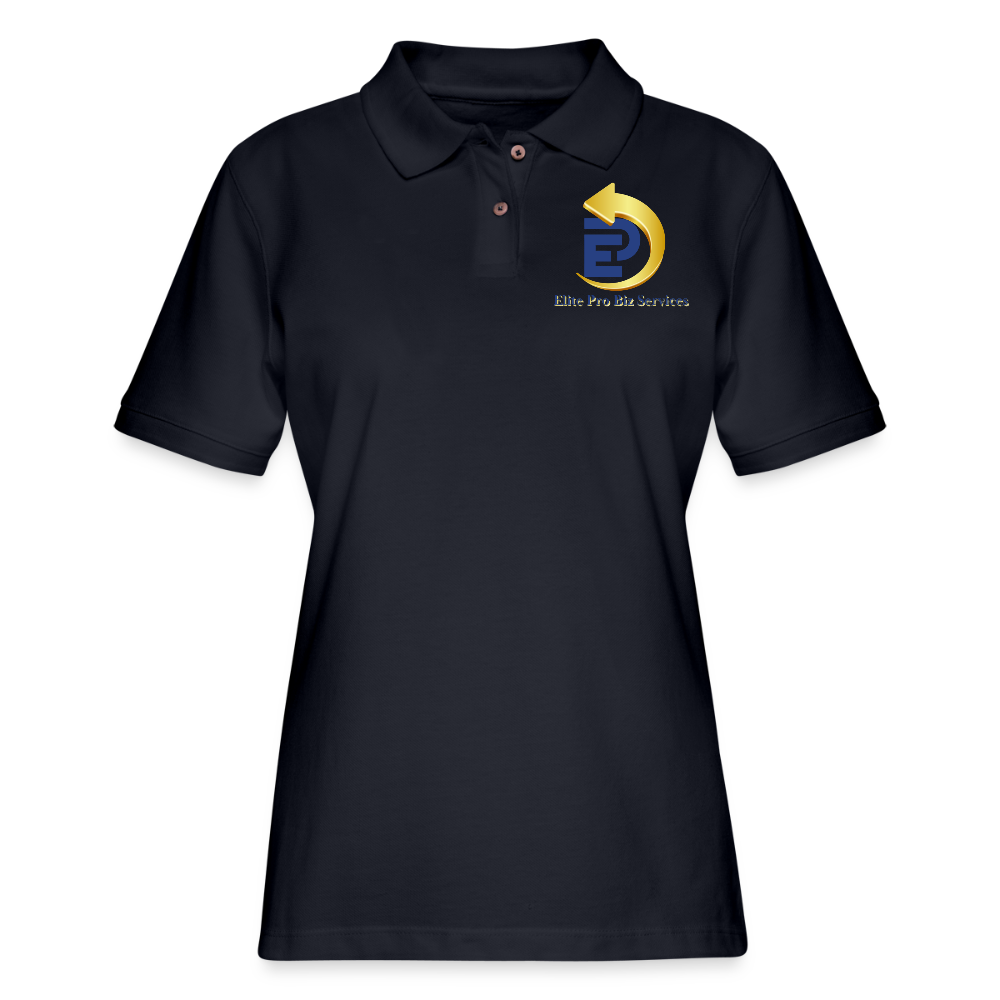 Women's Pique Polo Shirt - midnight navy