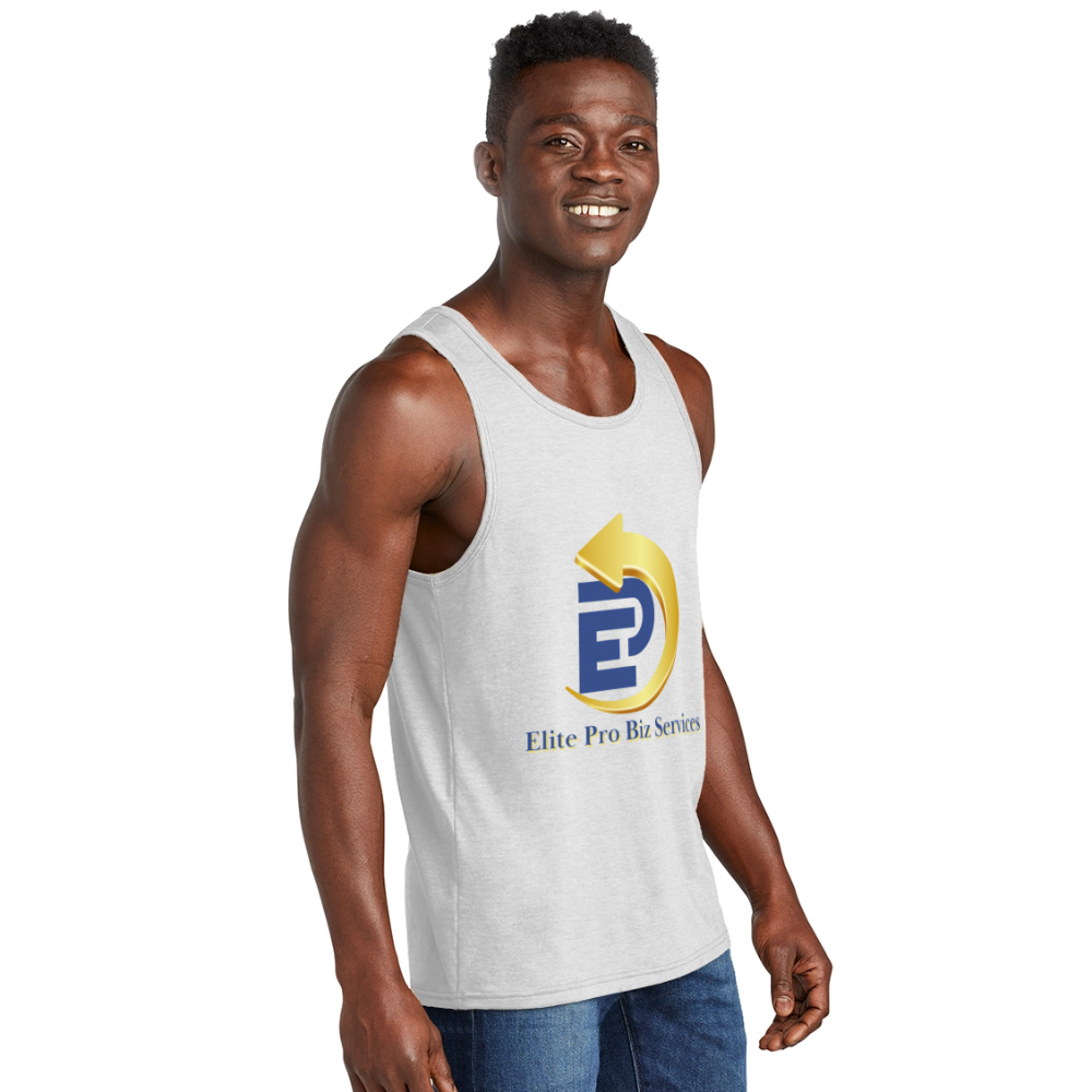Unisex Tri-Blend Organic Tank - white