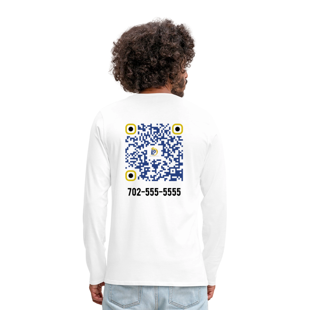 Men's Premium Long Sleeve T-Shirt - white