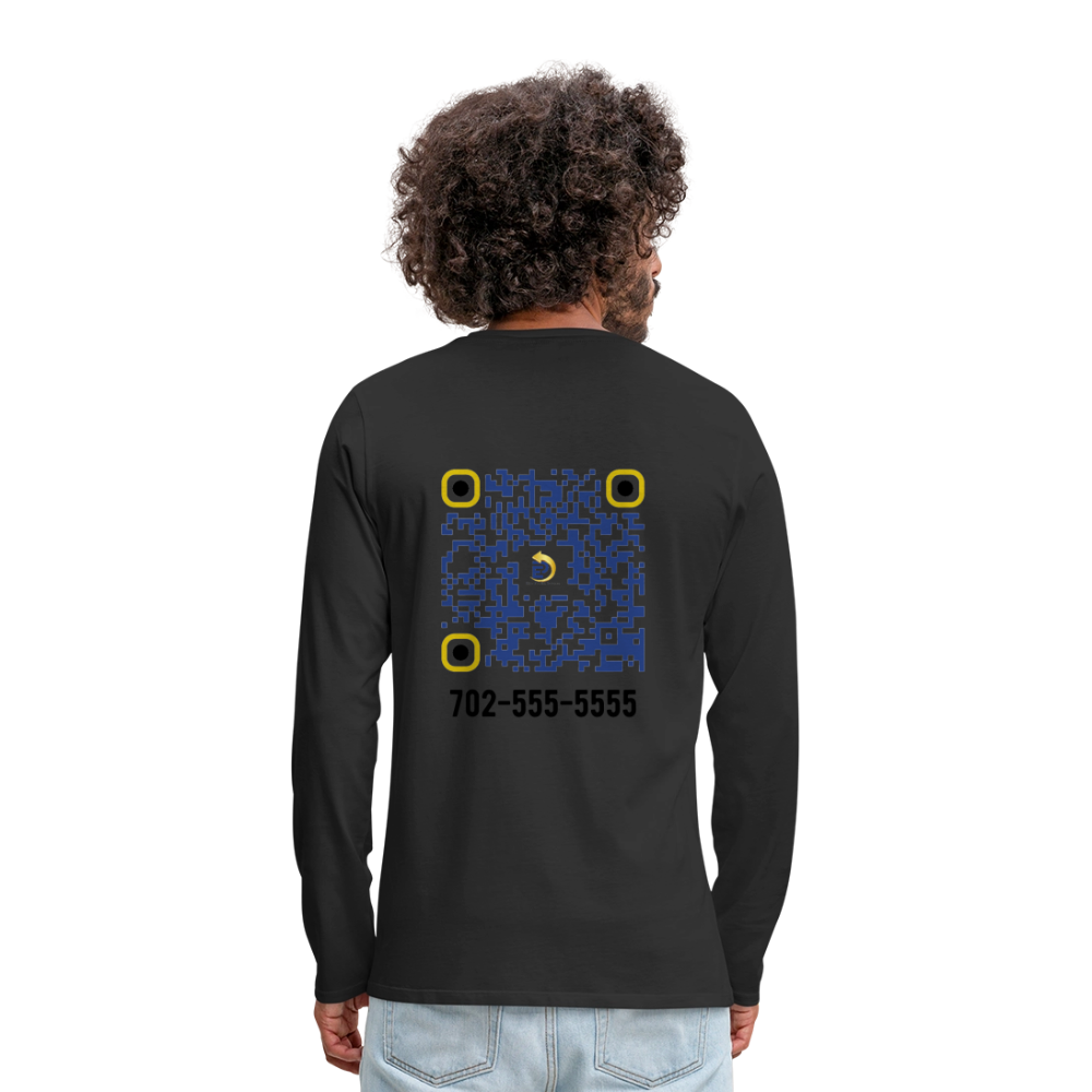Men's Premium Long Sleeve T-Shirt - black