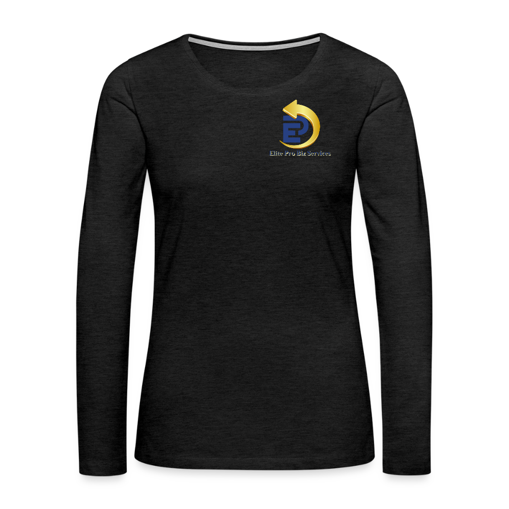 Women's Premium Long Sleeve T-Shirt - charcoal grey