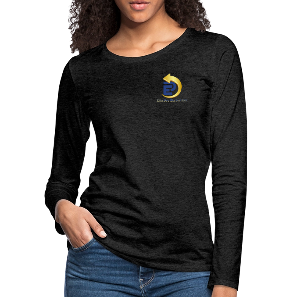 Women's Premium Long Sleeve T-Shirt - charcoal grey
