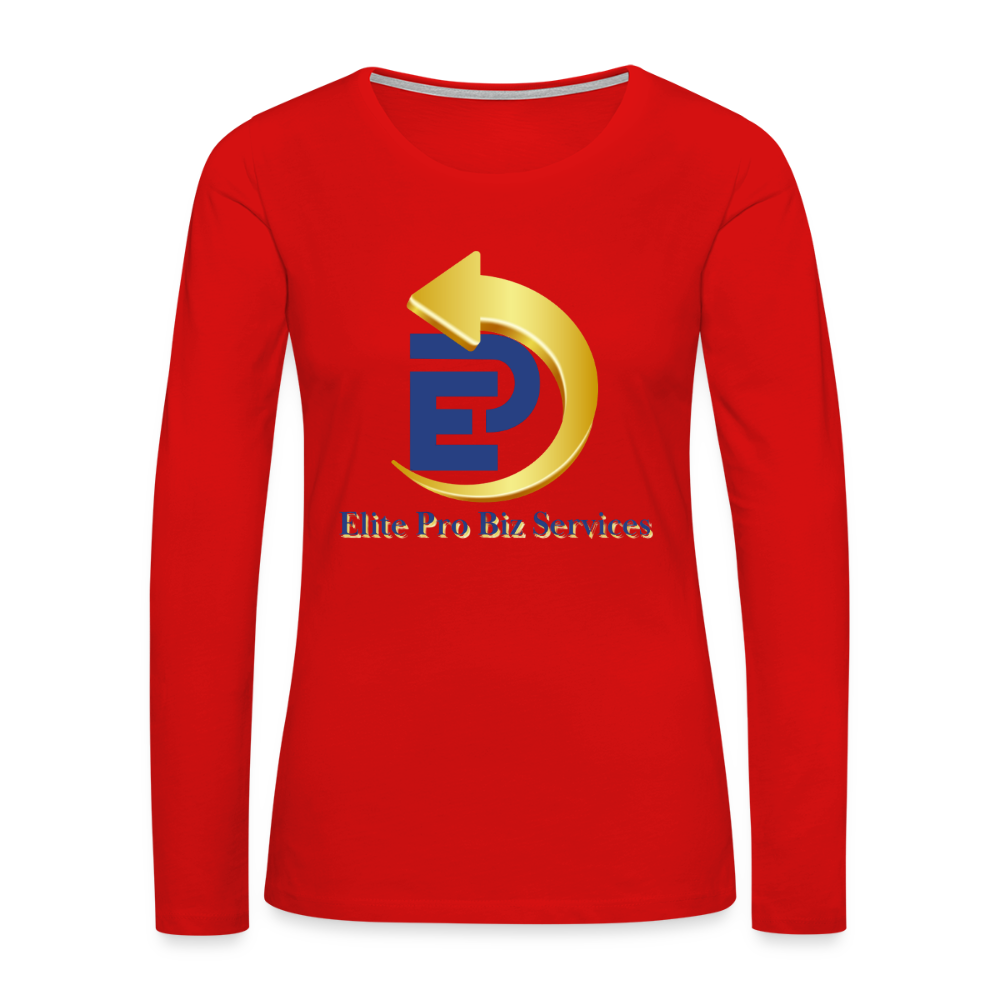 Women's Premium Long Sleeve T-Shirt - red