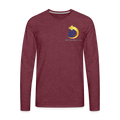 Men's Premium Long Sleeve T-Shirt - heather burgundy