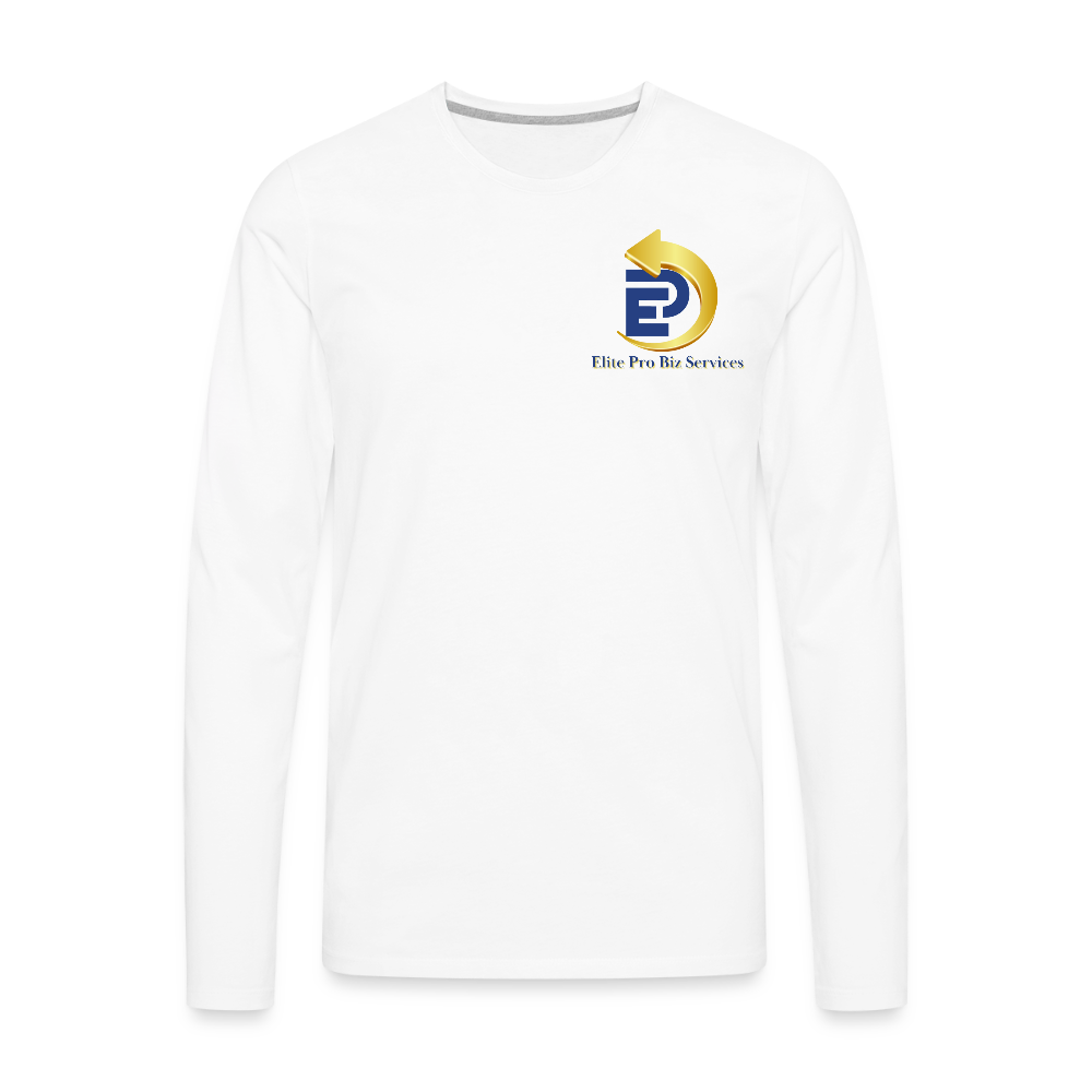 Men's Premium Long Sleeve T-Shirt - white