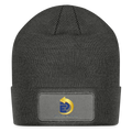 Patch Beanie - charcoal grey