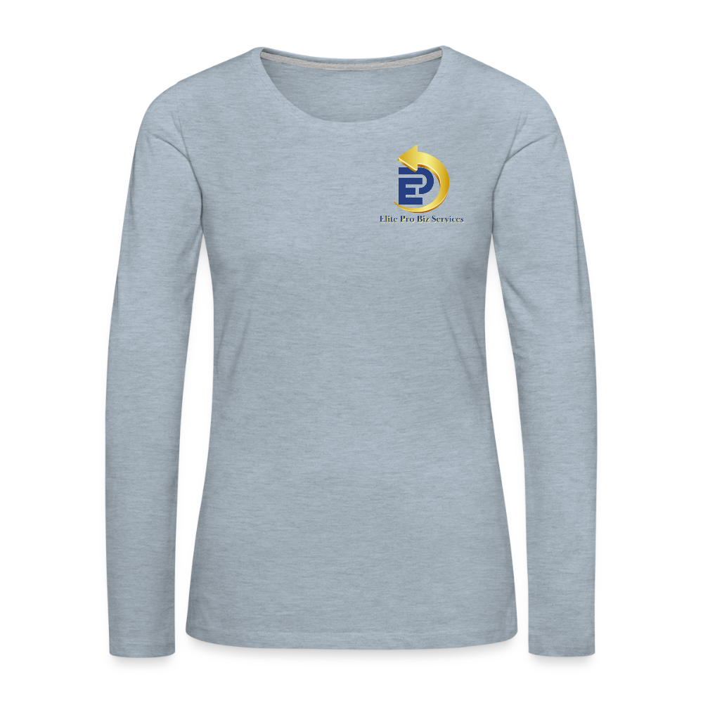 Women's Premium Long Sleeve T-Shirt - heather ice blue