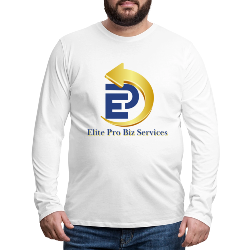 Men's Premium Long Sleeve T-Shirt - white