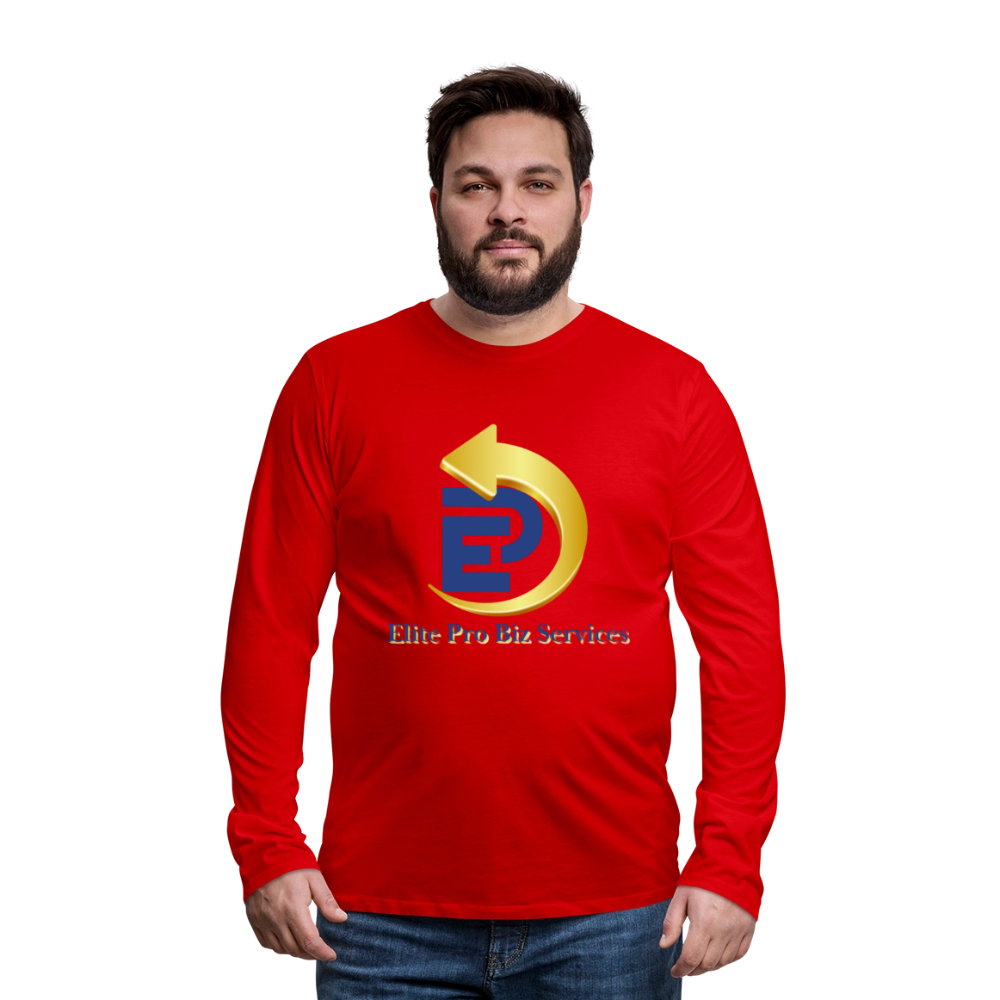 Men's Premium Long Sleeve T-Shirt - red