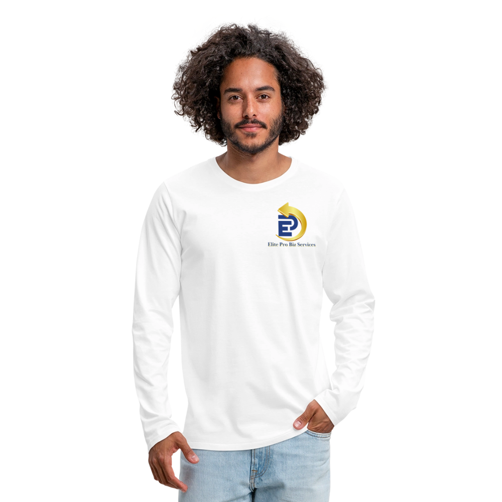 Men's Premium Long Sleeve T-Shirt - white