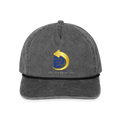 Vintage Washed Rope Cap - washed black