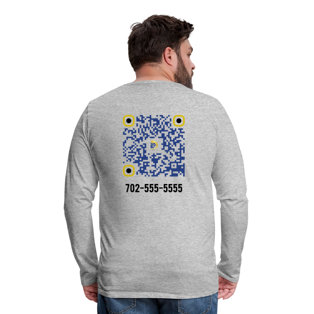 Men's Premium Long Sleeve T-Shirt - heather gray