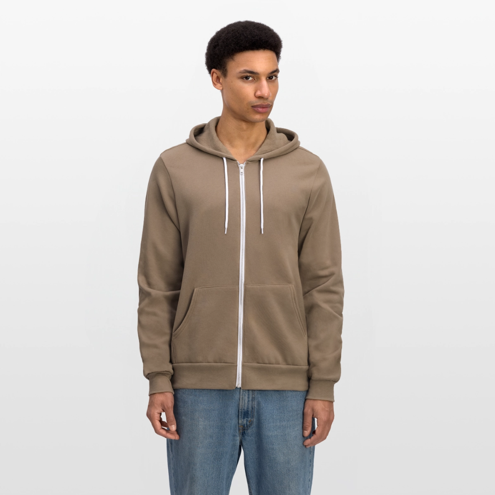 Unisex Full Zip Hoodie - cinder