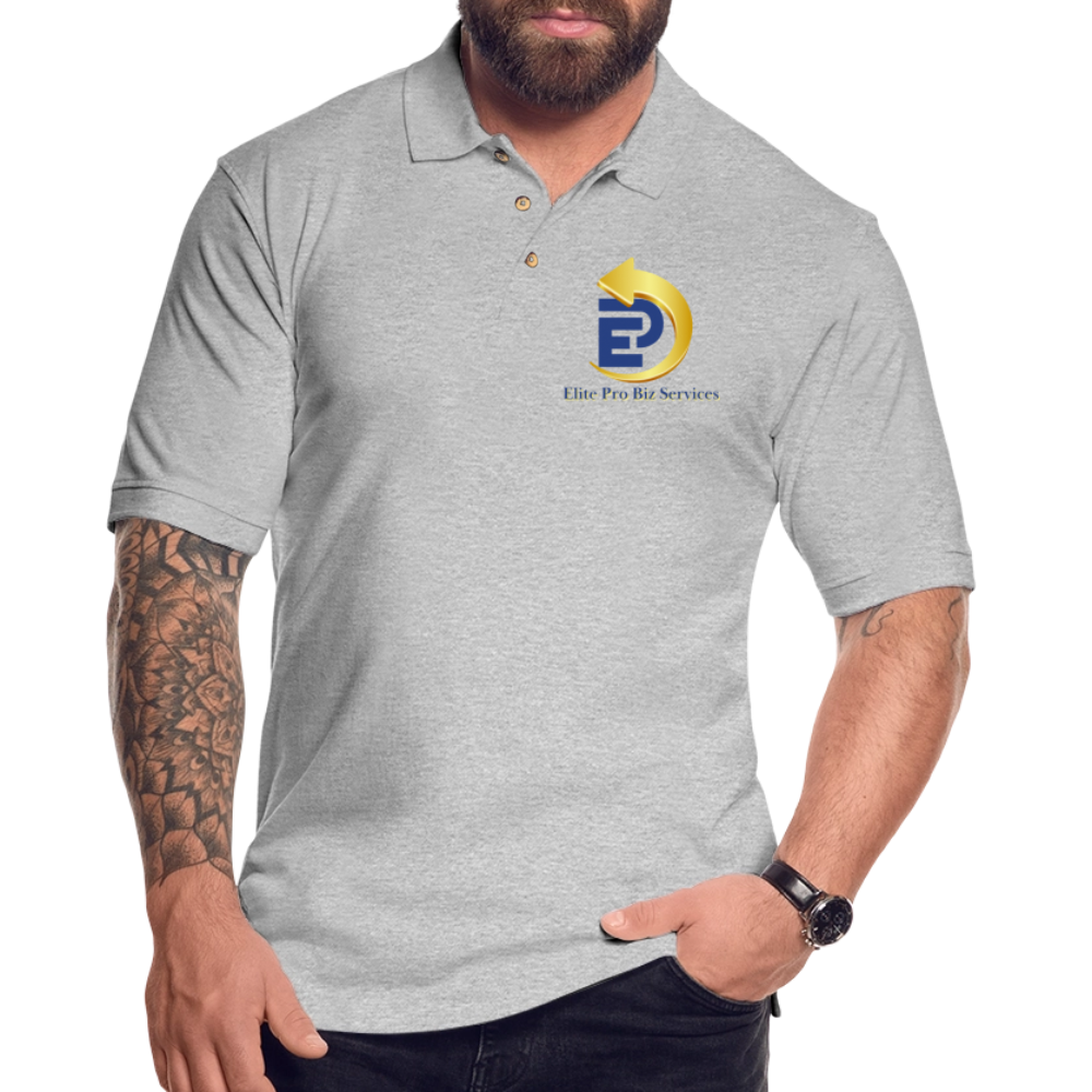 Men's Pique Polo Shirt - heather gray
