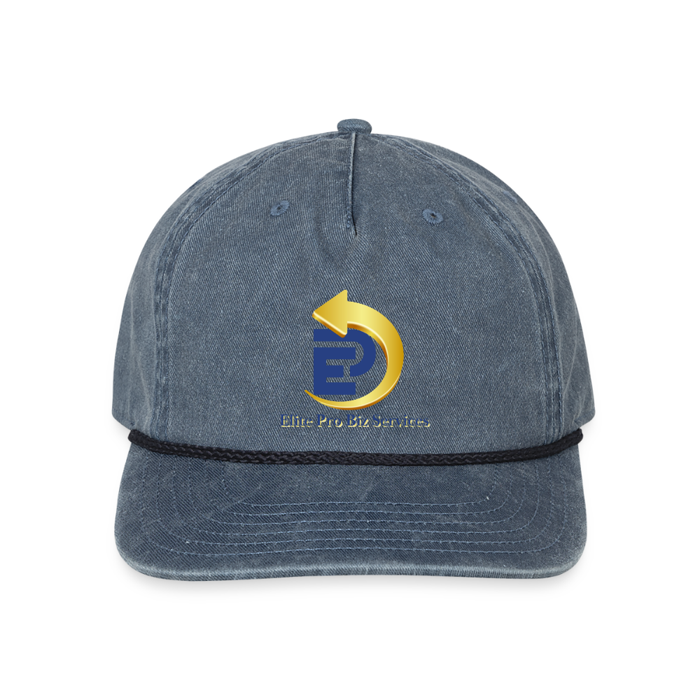 Vintage Washed Rope Cap - washed navy