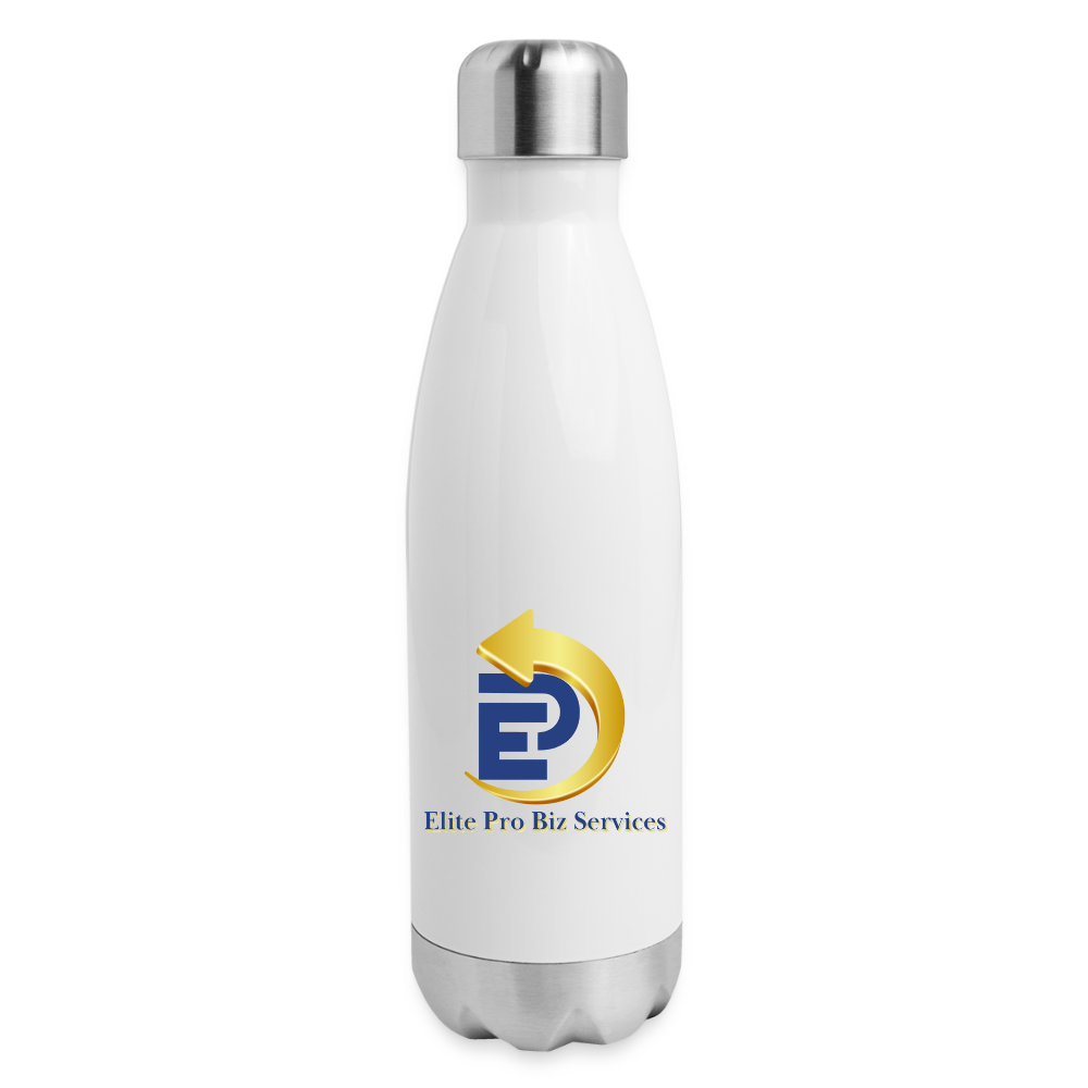 Insulated Stainless Steel Water Bottle - white
