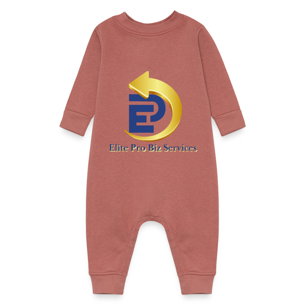 Baby Fleece One Piece - mauve