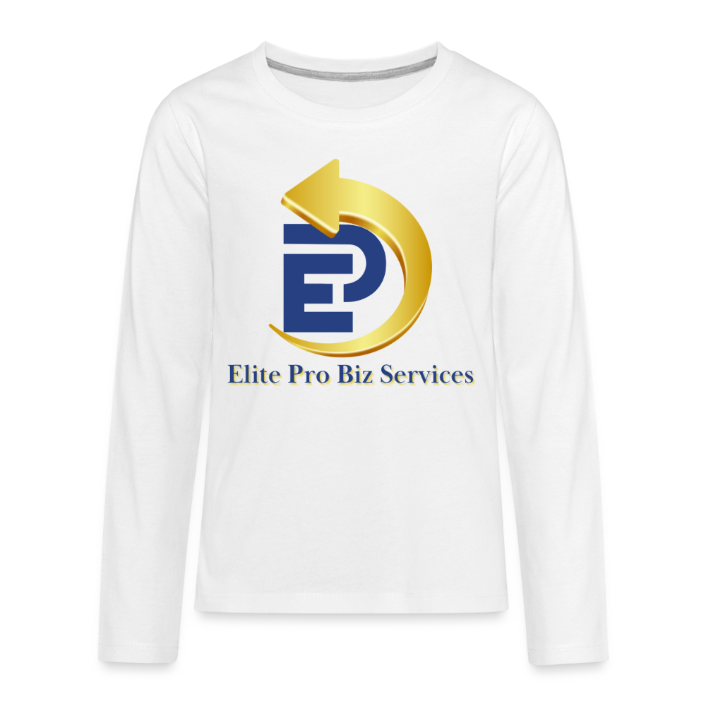 Kids' Premium Long Sleeve T-Shirt - white