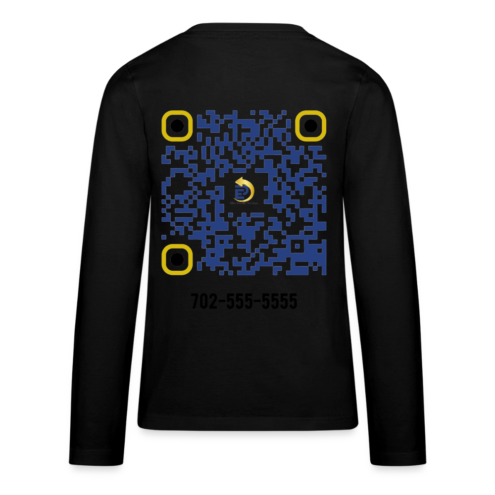 Kids' Premium Long Sleeve T-Shirt - black