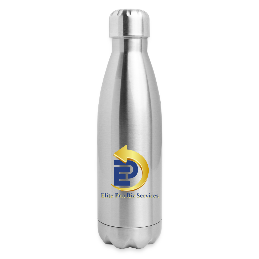 Insulated Stainless Steel Water Bottle - silver