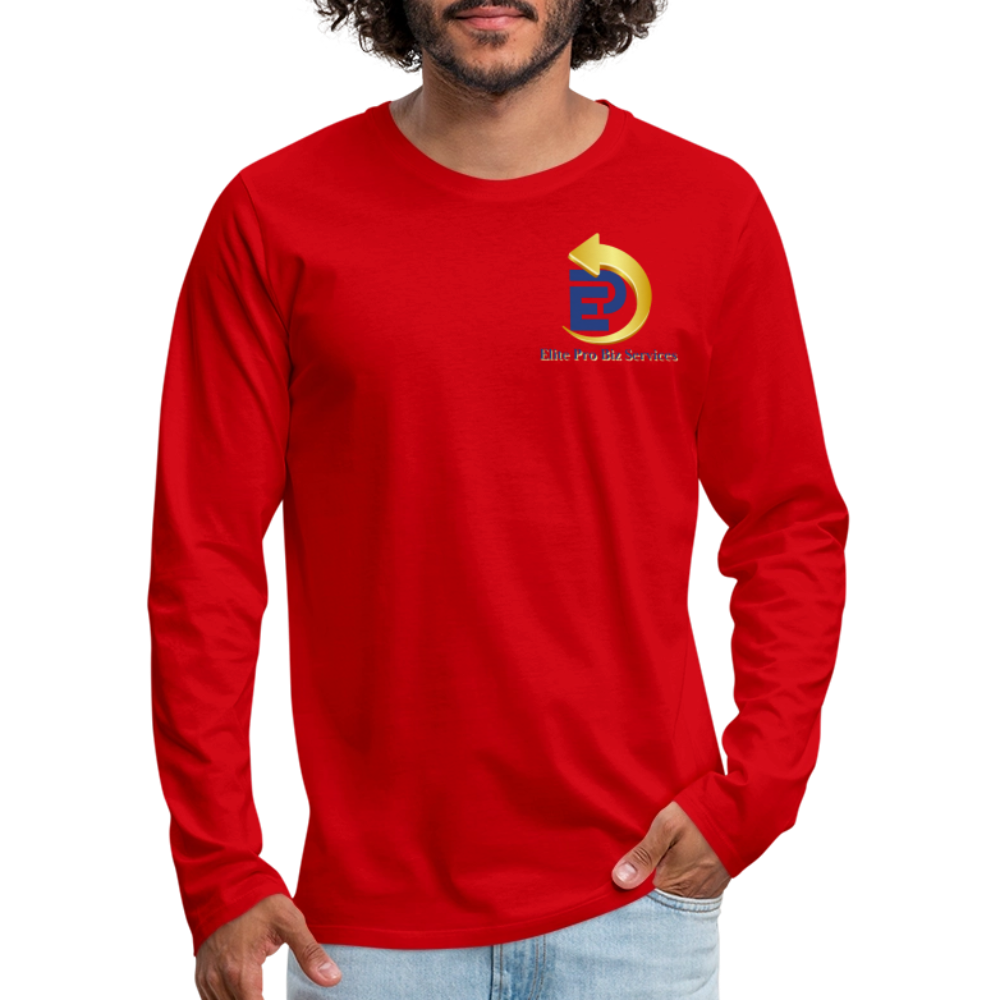Men's Premium Long Sleeve T-Shirt - red