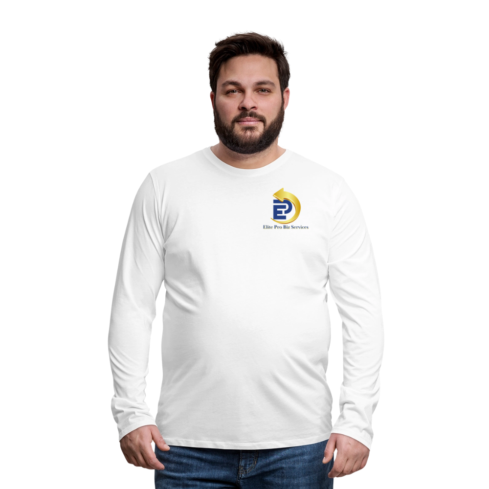 Men's Premium Long Sleeve T-Shirt - white