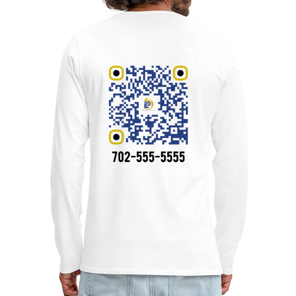 Men's Premium Long Sleeve T-Shirt - white