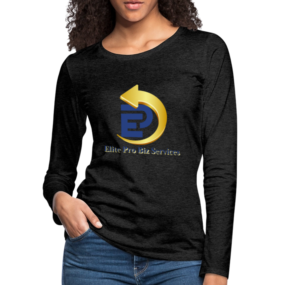 Women's Premium Long Sleeve T-Shirt - charcoal grey