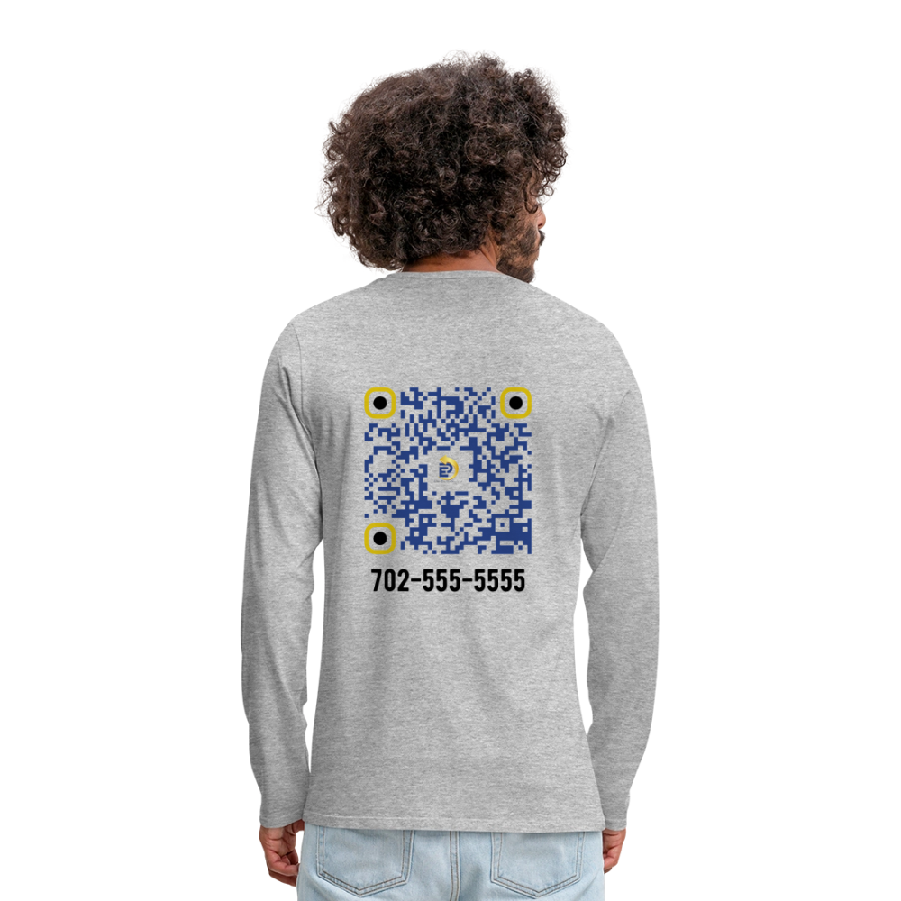 Men's Premium Long Sleeve T-Shirt - heather gray