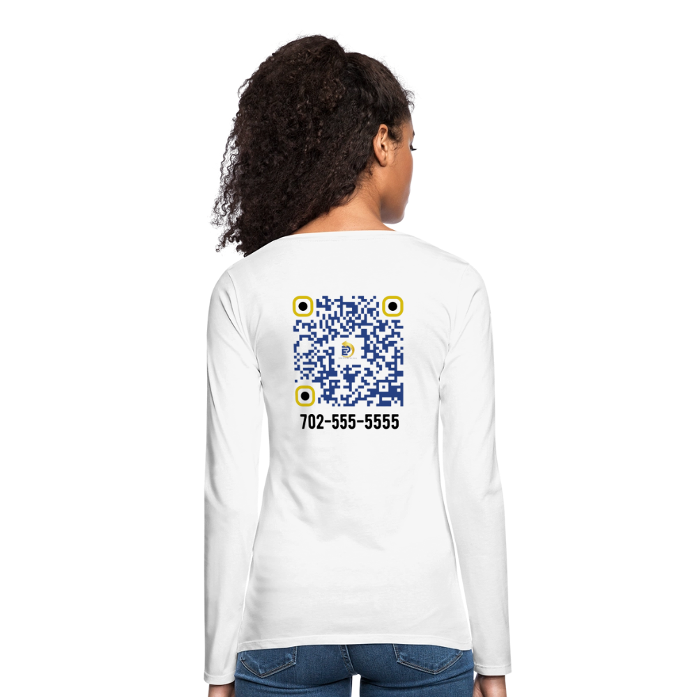 Women's Premium Long Sleeve T-Shirt - white