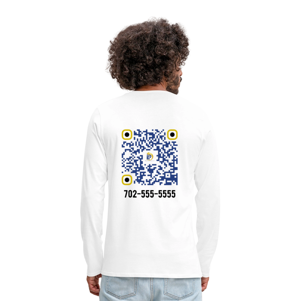 Men's Premium Long Sleeve T-Shirt - white