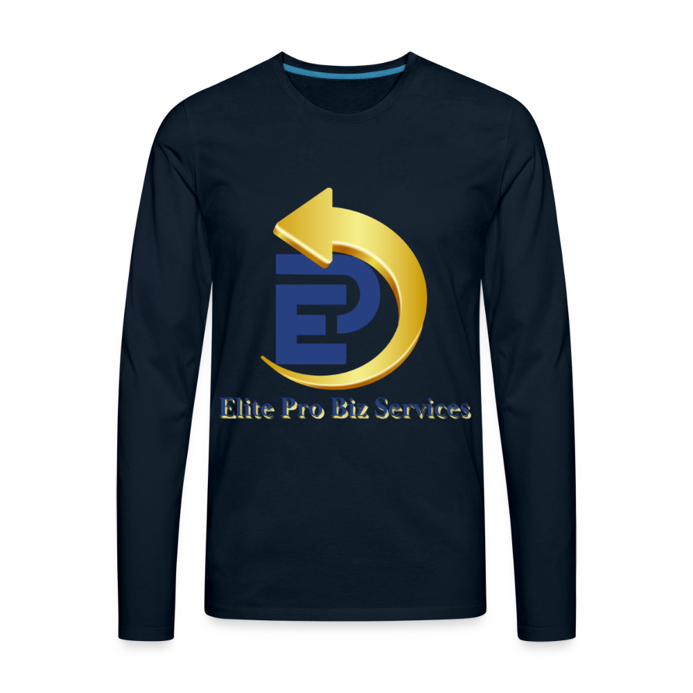 Men's Premium Long Sleeve T-Shirt - deep navy