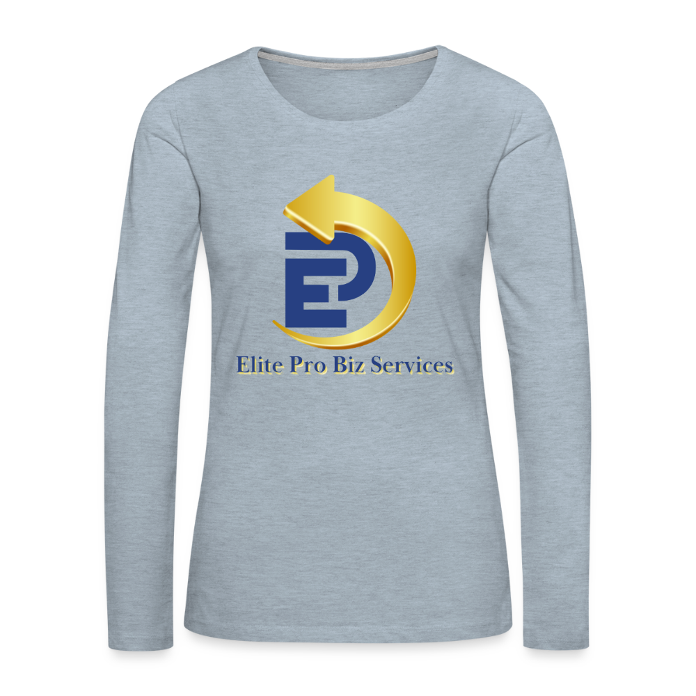 Women's Premium Long Sleeve T-Shirt - heather ice blue