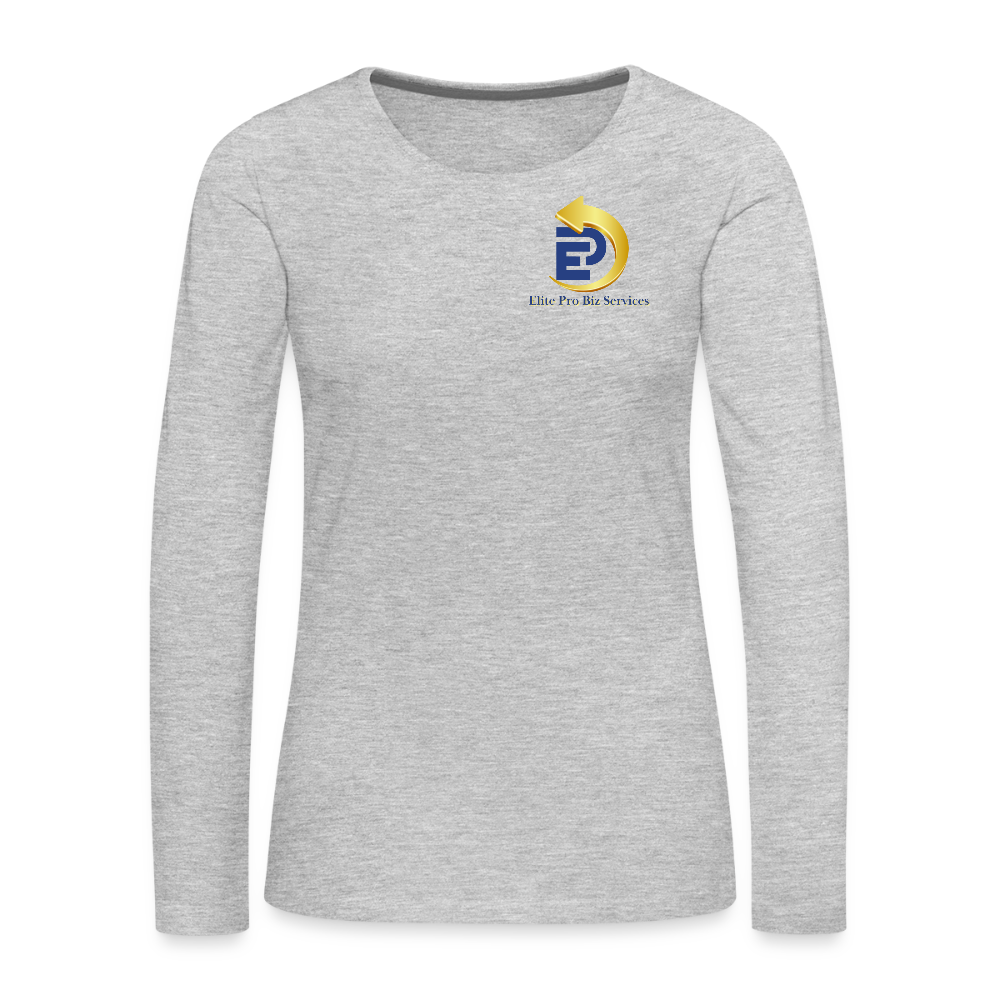 Women's Premium Long Sleeve T-Shirt - heather gray