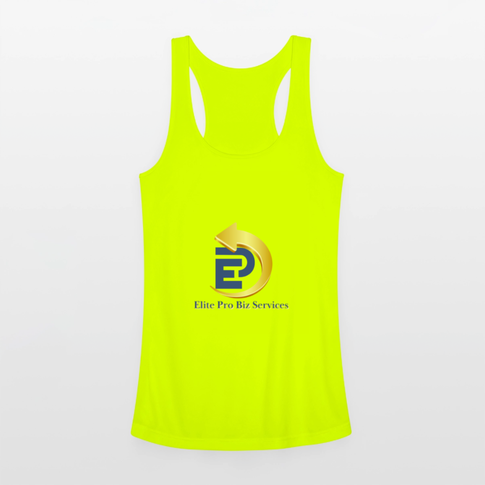 Women’s Performance Racerback Tank Top - neon yellow