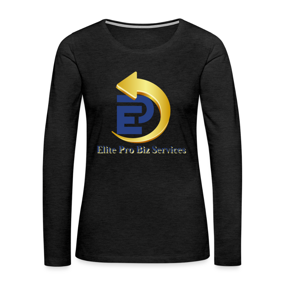 Women's Premium Long Sleeve T-Shirt - charcoal grey