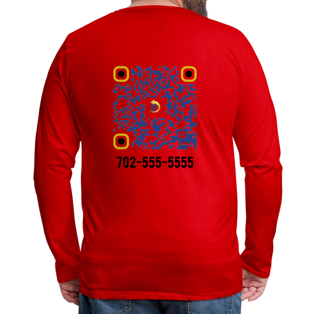 Men's Premium Long Sleeve T-Shirt - red