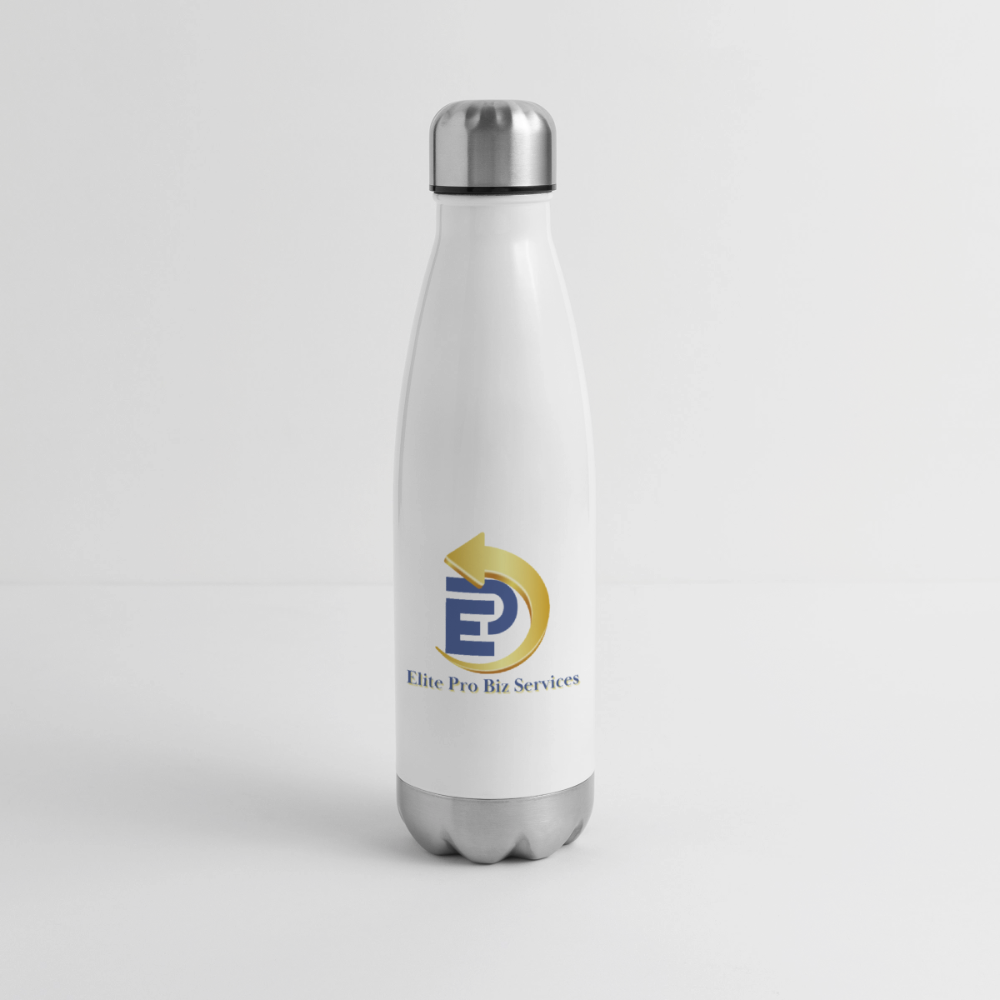 Insulated Stainless Steel Water Bottle - white