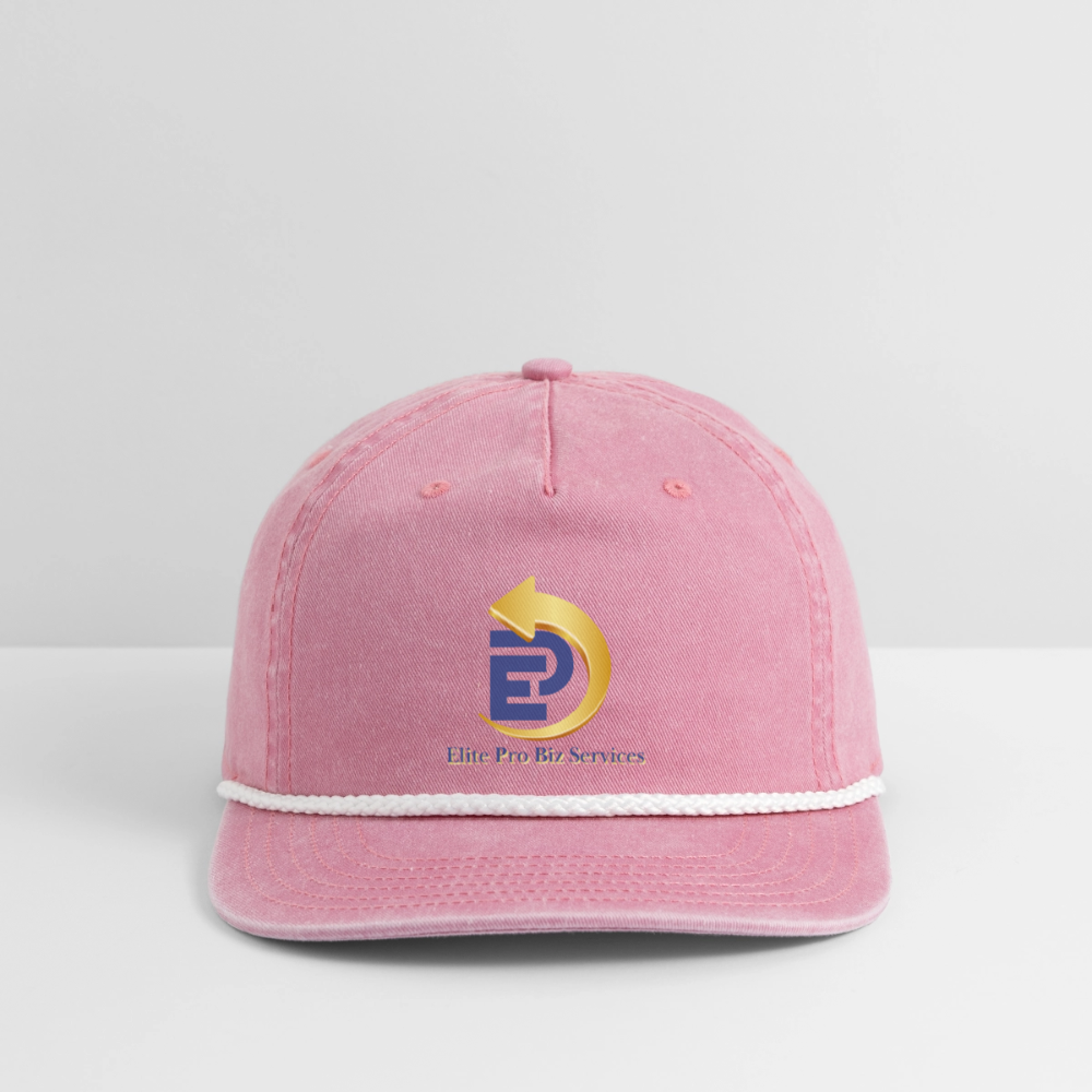 Vintage Washed Rope Cap - washed pink