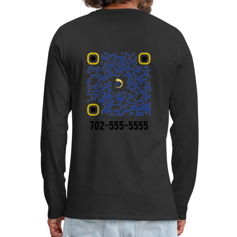 Men's Premium Long Sleeve T-Shirt - black