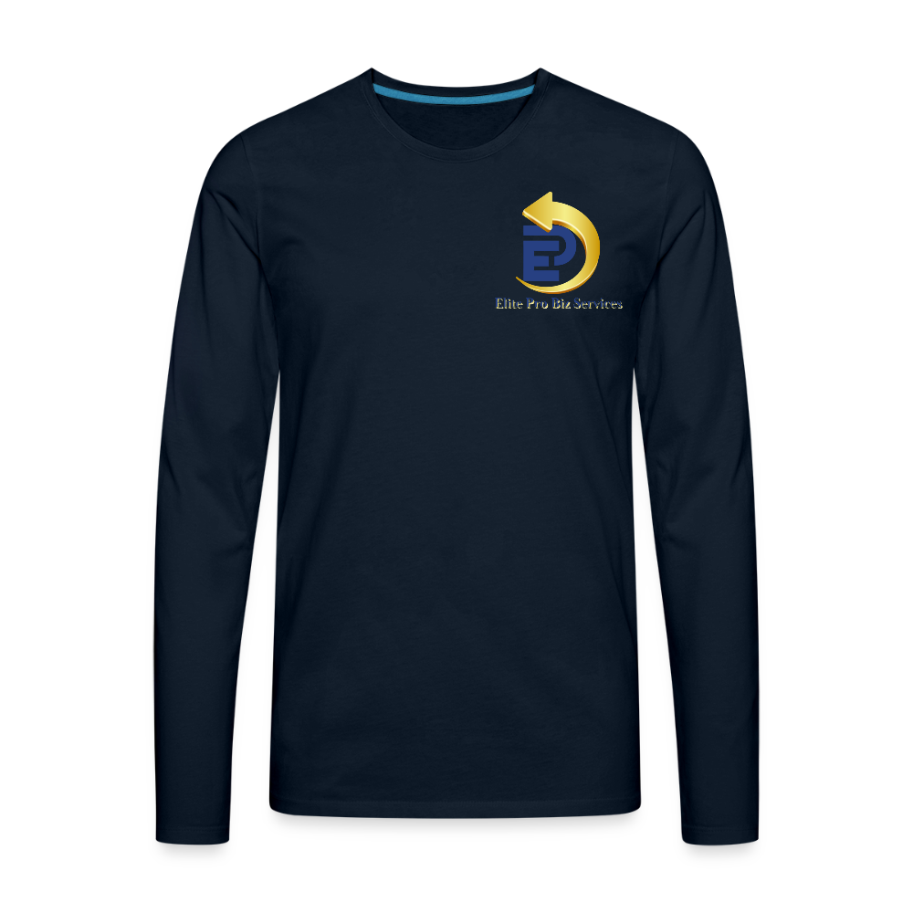 Men's Premium Long Sleeve T-Shirt - deep navy