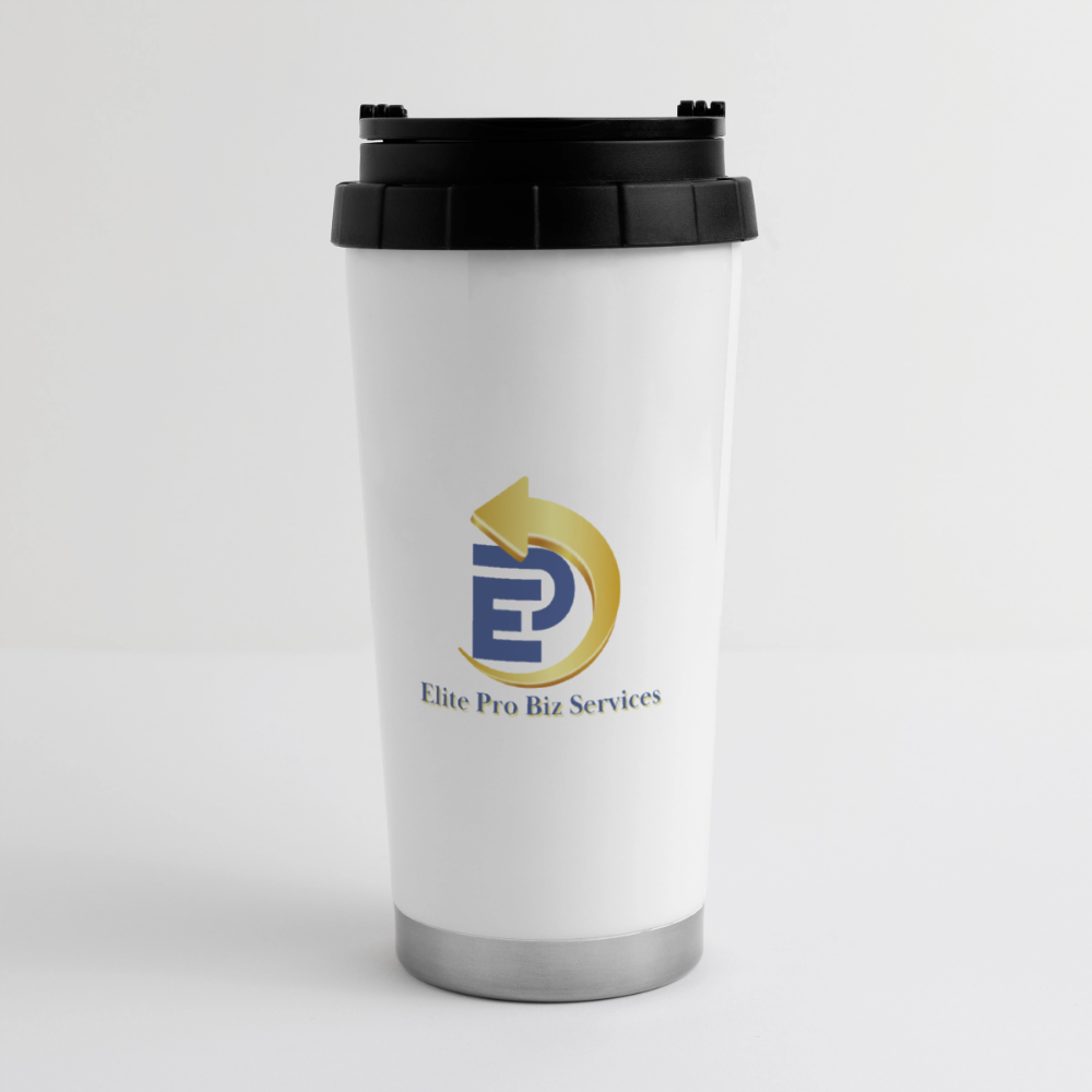 16 oz Travel Mug - white