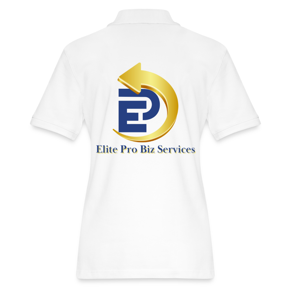 Women's Pique Polo Shirt - white