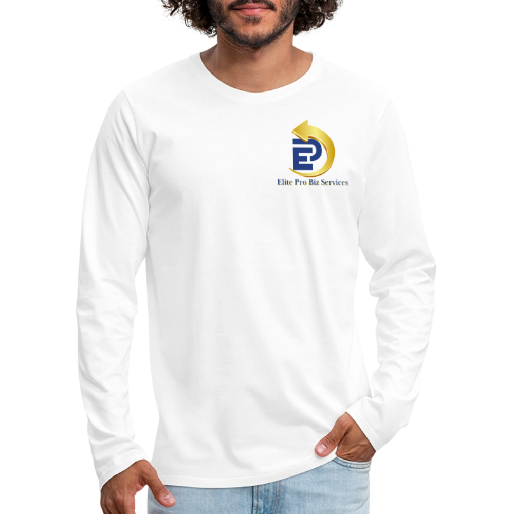 Men's Premium Long Sleeve T-Shirt - white