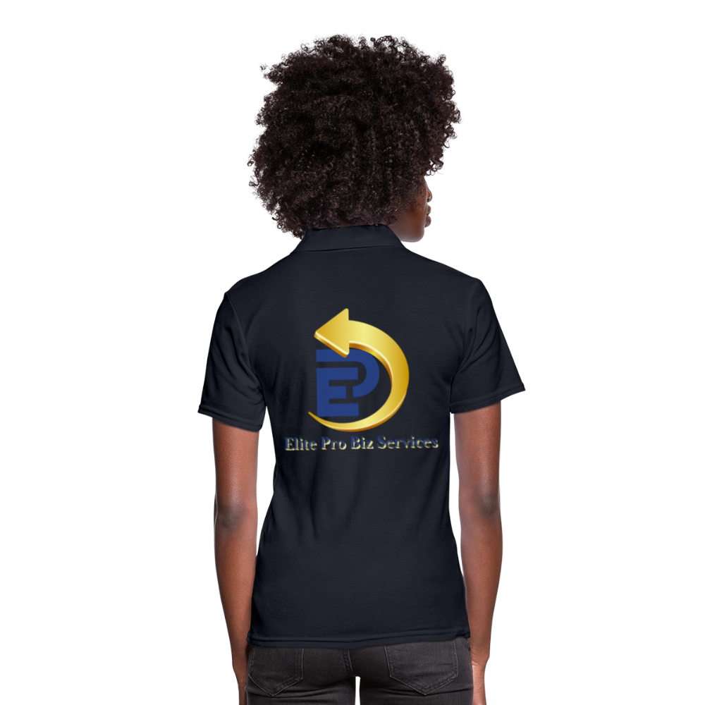Women's Pique Polo Shirt - midnight navy